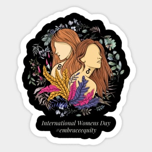 international women's day embrace equity 2023 Sticker